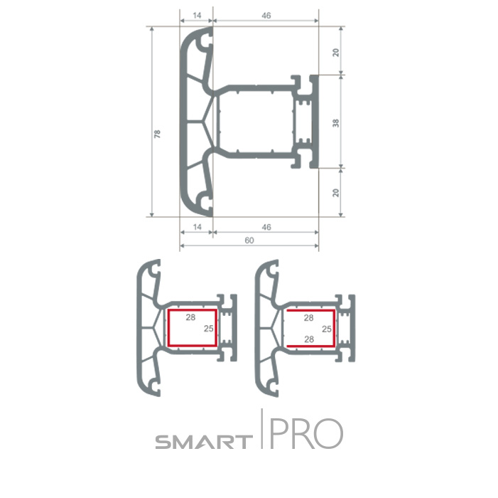 Импост 4-х камерный в Талгаре