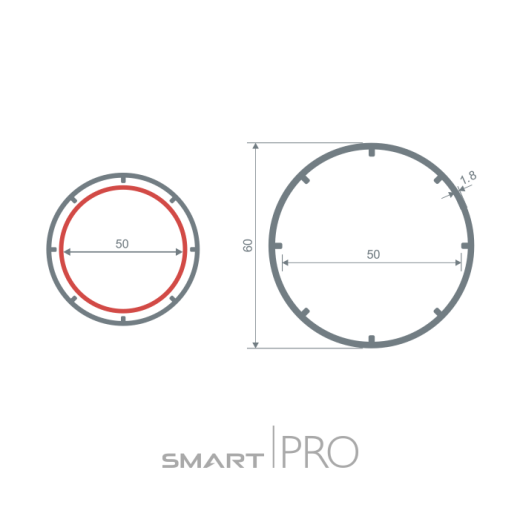 Труба круглая (60) в Талгаре