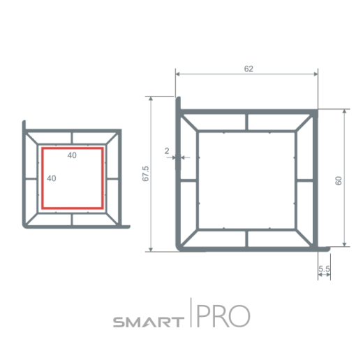 Профиль углового соединения (60) в Талгаре
