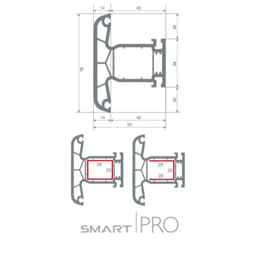 Импост 4-х камерный в Талгаре