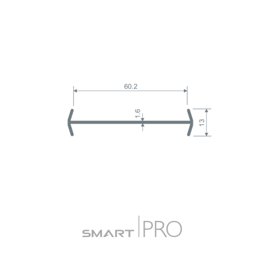 Соединительный профиль (нащельник) (60) в Талгаре